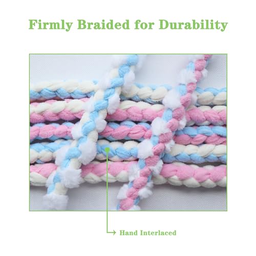 Halloween Scarecrow Braided Fleece Dog Tug Toy, Tug of War Rope - color: Halloween Style