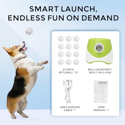Automatic Ball Launcher for Dogs, 3 Distance Settings