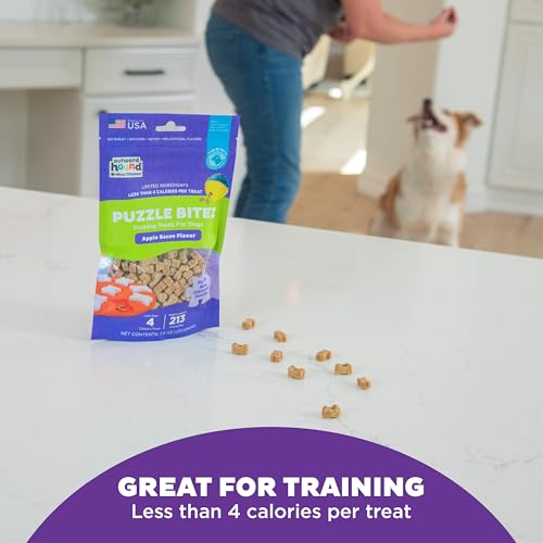 Outward Hound Nina Ottosson Puzzle Bitez Dog Treats, Apple Bacon, 7.5 oz - size: 4.69 Pound (Pack of 1), style: Apple Bacon