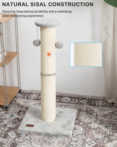 34" Cat Scratching Post with Replaceable Sisal Scratcher