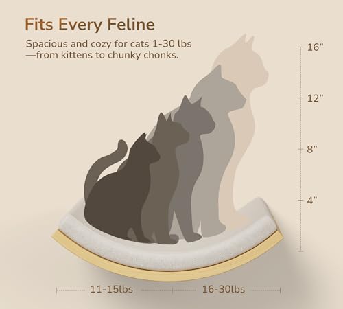 Cat Window Perches, Cat Wall Shelves with Curved Bed and 2 Sisal Mat Steps - color: Combo A (1 Foam-Mat Bed, 2 Steps)