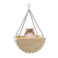 Hamster Wooden Swing Toy Hanging Bed for Gerbil Rat Mouse Dwarf Hamster