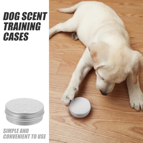KESYOO Dog Scent Training Boxes 10 Pack Scent Training Containers for Dogs Nosework Tins with Lid Holes for Snuffle Practice Reward Search and Work