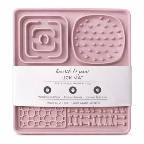 Hearth & Paw Silicone Lick Mat for Dogs, Blush Pink - color: Blush Pink