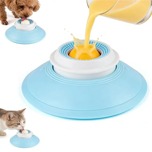 2026 New Lick Sphere Dog, Anxieties Relief Slow Feeder Dog Lick Ball Treat Dispenser, Non-Slip Licking Bowl, Enrichment Toys, Suitable for All Types of Dogs/Cats