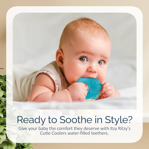 Itzy Ritzy Water-Filled Teethers for Teething Relief, Set of 3 (Dinosaur) - color: Dinosaur