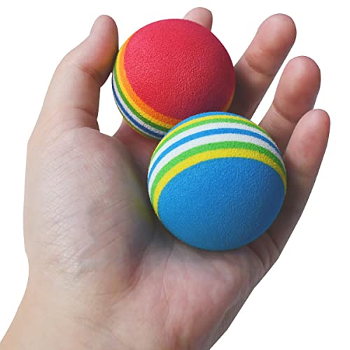 12 Pack Foam Cat Soccer Balls - Soft, Quiet, Interactive Toys for Kitten, Dog, Puppy - Indoor Activity Play, Chase, Training, Chewing