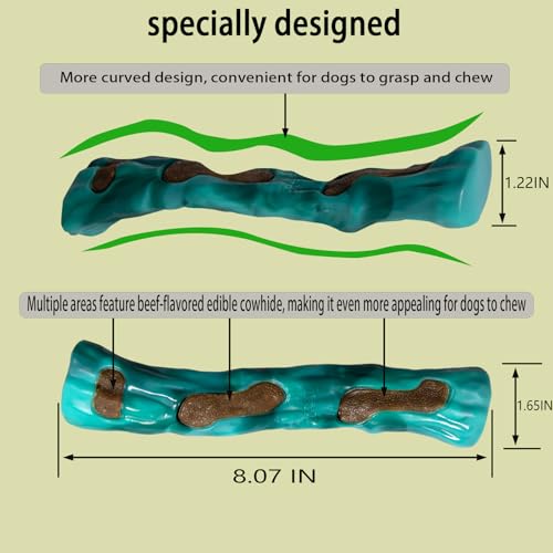 2 Pack Dog Bones Chew Toys for Aggressive Chewer,Beef Flavor,for All Breed - size: ST beef Flavor 2 PCS