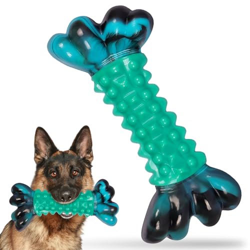 Durable Nylon Dog Bones for Aggressive Chewers,Indestructible Dog Toy,Dog chew Toys–Bacon Scented Tough Chew Toys for Medium and Large Breeds