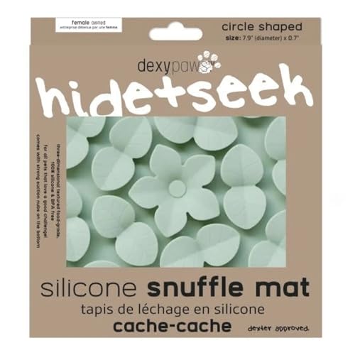 Enrichment Snuffle Mat: Sage Green Circle - Textured Dog Feeding Pad, Food Grade Silicone, Spread Food & Treats, Pet Soothing, Suction Back - style: Sage Green Circle