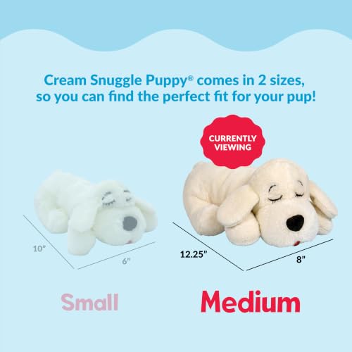 Snuggle Puppy Heartbeat Toy, Calming Comfort, Medium Breeds - Cream - color: Golden