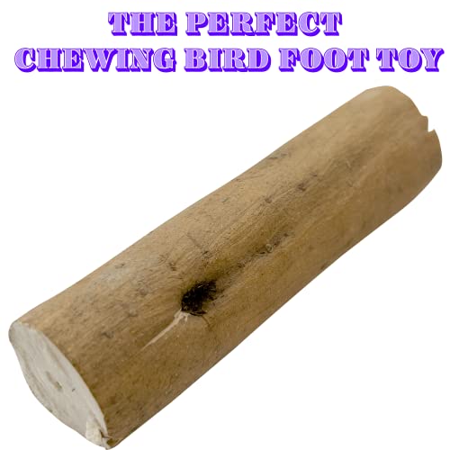 5505 Natural Sola Skin Logs, 8 Pk - Wood Bird Shredding Foot Toys with Bark - color: Sola Logs with Bark, size: Pack 8