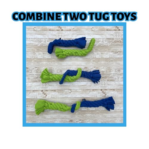 Patented Fleece Tug Toy for Dogs (Blue) - color: BLUE