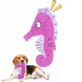 Artinova Dog Toys Squeaky Crinkle Purple Seahore, 1 Pack. No Stuffing Dog Toys for Puppy Teething Chewing, Durable Interactive Toys for Medium and Large Dogs