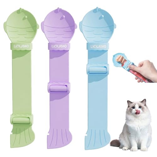 3PC Churu Spoon for Kitten with Roller,Easier to Squeeze - color: 3 pack spoons