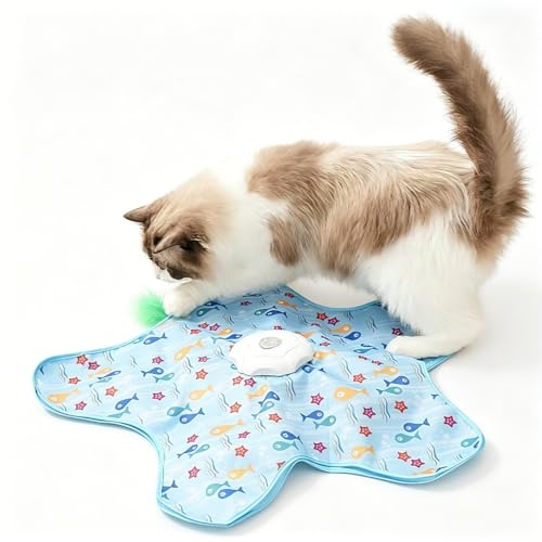 Automatic Cat Toy for Indoor Cats, Hide & Seek Hunting Game