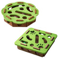 Interactive Cat Toy Puzzle, 15.75 Inch Puzzle Maze Indoor Cat Toys, Felt Cat Feeder with Bell Stimulates Natural Hunting Instincts, Cat Scratch Box Interactive Cat Toys for Indoor Cats