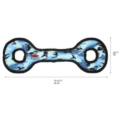 TUFFY® 2 Pack Ultimate TugOWar Ultra Durable Plush Dog Toy - color: 2PK Blue Camo TugOWar
