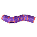 iCAGY Cat Tunnel Toys for Indoor Cats Kittens Rabbits, Pet Toy Play Tunnels - color: Purple