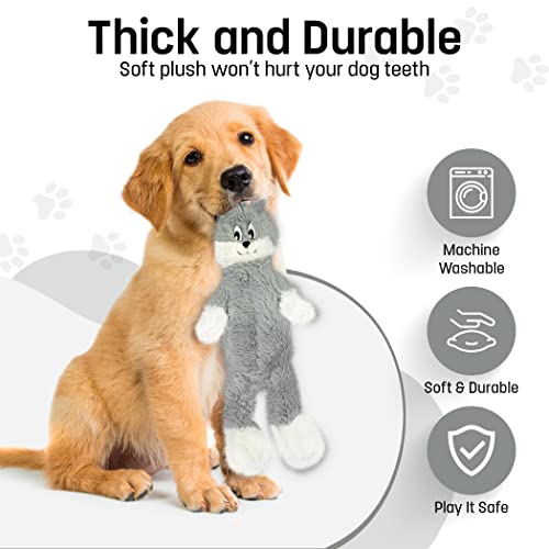 FGA MARKETPLACE Flat NO Stuffing NO Squeak Plush Dog Toys, Funny Style Will Entertain Your Pet for Hours, Recommended for Small and Medium Dog 21 INCH Long(Bundle 2) - color: Bundle 2