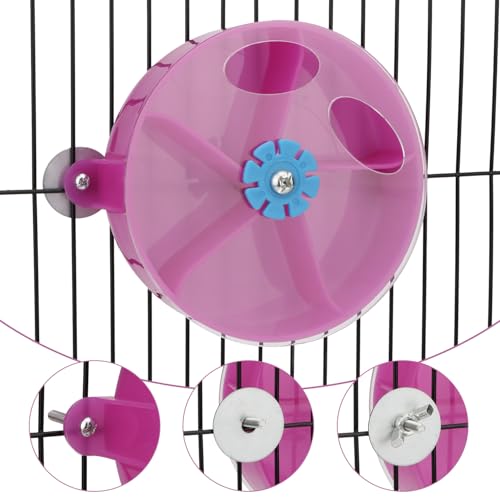 Hypeety Bird Foraging Toy Seed Food Rotating Wheel Feeder System for Parrot