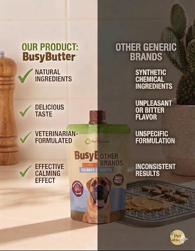 Pet Naturals BusyButter Extra Strength Calming Peanut Butter for Dogs, 6 oz