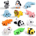 12 Pack 3D Printed Land Animal Toys Flexible PLA Wildlife Desk Set - size: Mini Animals, style: 12 PCS