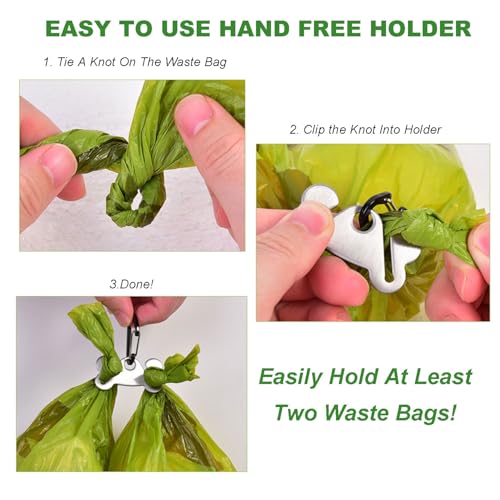 Dog Poop Bag Dispenser Holder Soft Waste Bags Roll Holders Leash Clip Pink - color: 1PC Pink, size: 1 Count (Pack of 1)