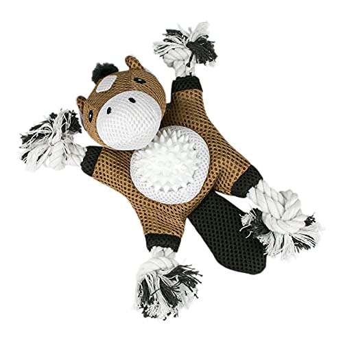 Territory 2 in 1 No Stuffing Removable Fetch Ball Tug Dog Toy for Small Medium Large Dogs, Horse - style: Horse