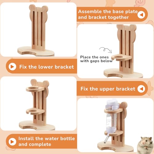 18 Pcs Hamster Cage Accessories Silent Hamster Wheel 15 Toys Set - style: Fun Interactive Style