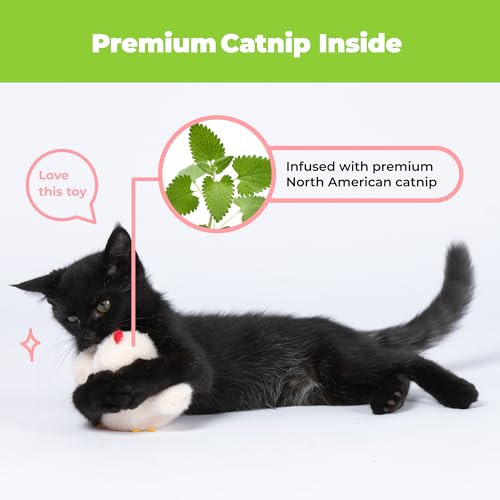 Best Pet Supplies Catify Interactive Flapping Cat Toy - Chick, Beige - color: Flapping Chick Beige