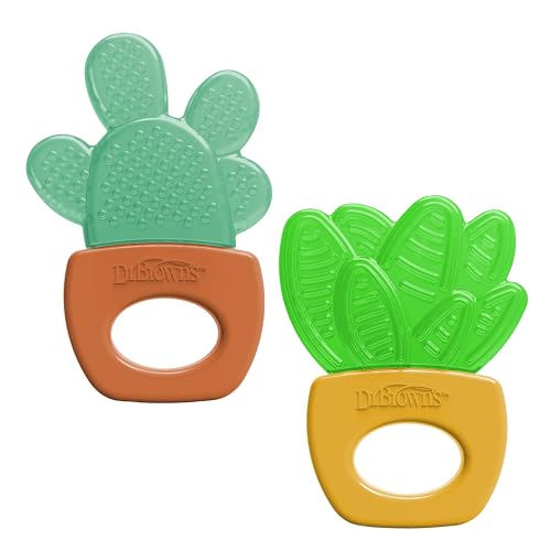 Dr. Brown's AquaCool Water-Filled Teether, House Plants, 3m+, 2-Pack