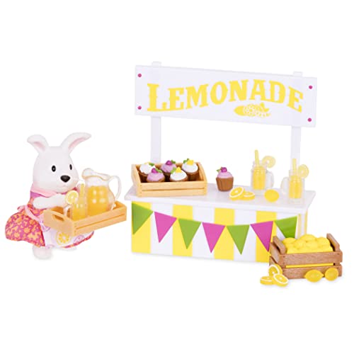 Li'l Woodzeez Lemonade Stand Playset, Rabbit Figurine, 25 Pieces, Playsets - style: Lemonade Stand