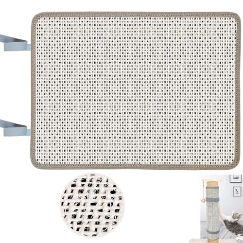Sisal Cat Nail File Scratcher, 80-Grit Aluminum Oxide Scratch Pad - size: 16.73"×13.38"