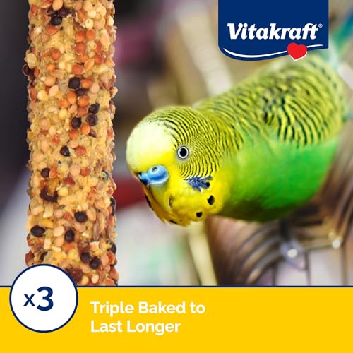 Vitakraft Crunch Sticks Parakeet Treat Variety Pack - 3 Sticks - size: 0.83 Ounce (Pack of 3)