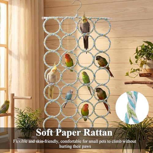 Hypeety Rat Climbing Rope Net Small Pet Hanging Rope Swing, 28-Ring, 2pcs - color: 28-ring