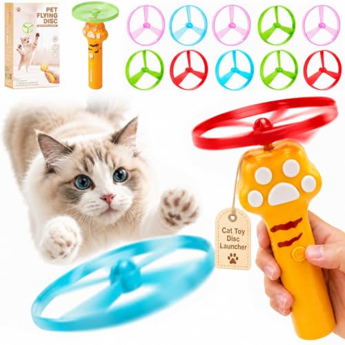 Cat Toy Launcher for Kitten Toys, Cat Toys Interactive, Automatic Cat Toy - color: brown