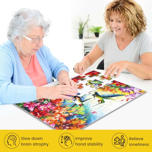6 Pack 36 Large Piece Puzzle for Seniors Dementia Alzheimer's Products - color: 36 Large Pieces
