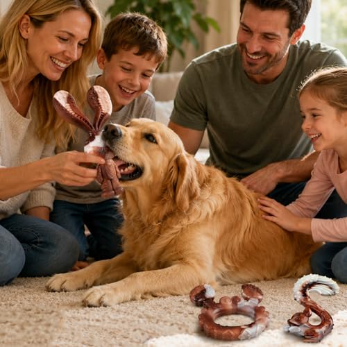 Indestructible Dog Toys for Aggressive Chewers, Tough and Durable Chew Toys for Large Medium Dogs, Interactive Dog Chew Toys to Keep Them Busy (C Rabbit+Squirrel) - color: C Rabbit+Squirrel