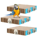 Skyygemm 3 Pcs Cardboard Bird Perch Chew Toys for Paw Grinding, Large - size: Large