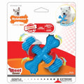Nylabone Power Chew Comfort Hold X Bone Dog Chew Toy, Beef Flavor, Small - size: Small
