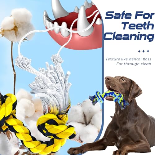 SHARLOVY Dog Chew Toys for Aggressive Chewers - color: 5 Packs, size: Large