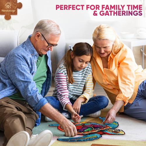 Sea Turtle Wooden Jigsaw Puzzle 150 Pieces - color: Turtle
