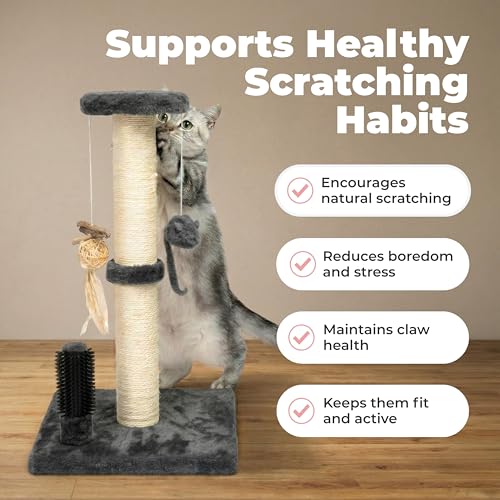 Best Pet Supplies Catify Cat Scratching Post - Gray H: 33" - color: Gray Scratching Post - H: 33"