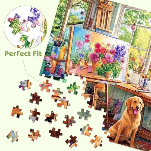 500 Piece Puzzles for Adults, Charming Art Studio Jigsaw Puzzles 500 Pieces - color: Art Studio