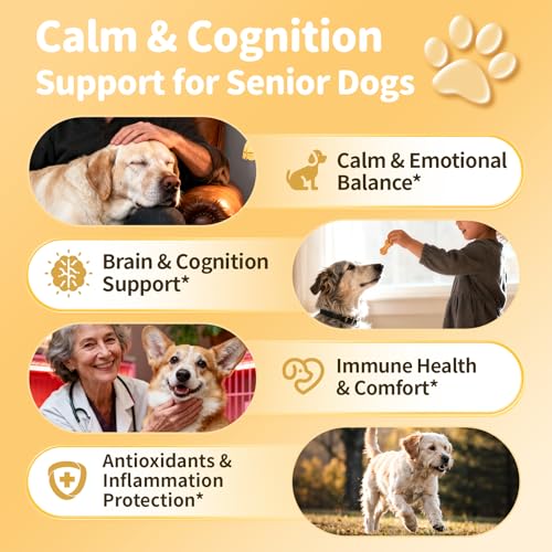 Advanced Calming Chews for Dogs-Brain & Composure Support - size: 135Ct Salmon