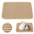 Rabbit Scratching Pad, Sisal Scratching Pad for Bunny, Guinea Pig, Cat. Resting Mats for Cages, Forage Grass Mat Indoor Essentials Accessories - size: TZZB-1PC