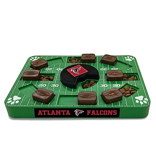 Pets First NFL Atlanta Falcons Puzzle Toy for Dogs, Slow Feeder Board for Pets, Interactive Doggie Treat Toy - color: ATLANTA FALCONS