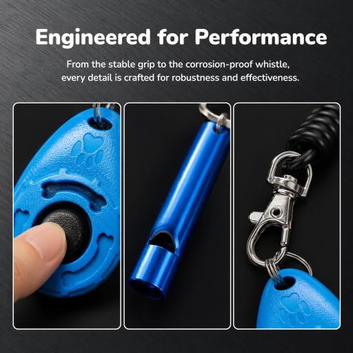 Dog Training Clicker, dog training & behavior aids, dog training kit - color: Blue