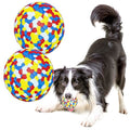 Dog Balls Toys for Aggressive Chewers(2 Pack) - color: Toy Ball-Multi Red(Pack of 2), size: Medium